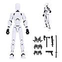 Dumwick Assembly Completed Titan 13 Action Figure,2026 New Lucky Robot 13 Action Figures,3D Printed Action Figure,Nova 13 Figure Desktop Decorations Game Gifts(Assembly Completed-White)