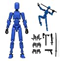 Dumwick Assembly Completed Titan 13 Action Figure,2026 New Lucky Robot 13 Action Figures,3D Printed Action Figure,Nova 13 Figure Desktop Decorations Game Gifts (Assembly Completed-Blue)