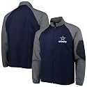 Dunbrooke Men's NFL Hurricane Raglan Full-Zip Windbreaker Jacket