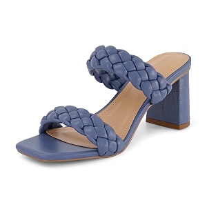 Dunes Iris Chunky Braided Heel Sandals for