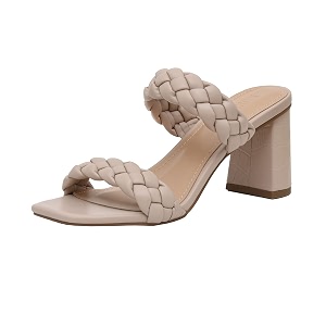 Dunes Iris Chunky Braided Heel Sandals for