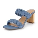 Dunes Iris Chunky Braided Heel Sandals for