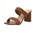 Dunes Iris Chunky Braided Heel Sandals for