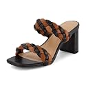 Dunes Iris Chunky Braided Heel Sandals for