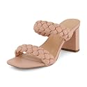 Dunes Iris Chunky Braided Heel Sandals for