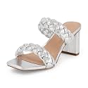 Dunes Iris Chunky Braided Heel Sandals for