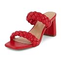 Dunes Iris Chunky Braided Heel Sandals for