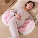 DUNGRANI Pregnancy Body Pillow for Sleeping Women with Memory Foam Filling - U Shape Maternity Support Cushion for Belly, Back, Hips and Legs | Soft Plush Pregnancy Pillow for Rest