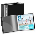 Dunwell 12x12 Binder with Sleeves - Folder with Clear Sheet Protectors, 24-Pockets, Display 48 Pages, 12 x 12 Presentation Book, Art Portfolio for Artwork, Keepsake Album, 2 Pack