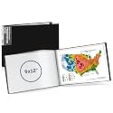 Dunwell Landscape 9x12 Presentation Book, 24-Pocket, Black