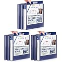 Dunwell Presentation Binder 24-Pocket, Displays 48 Pages, 8.5x11 Portfolio Binder with Plastic Sleeves, Storage and Organizer for Documents, Certificates, Projects, Photos (9 Pack, Blue)