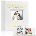 Dunzoom Wedding Photo Album 200 4x6 Leather Front Window Anniversary
