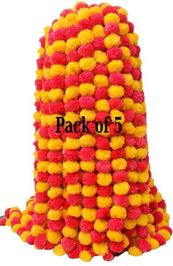 DUOFU Fluppy Multicolor Marigold Artificial Flower