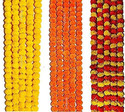 DUOFU Fluppy Multicolor Marigold Artificial Flower 152