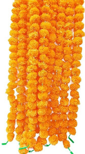 DUOFU Fluppy Orange Marigold Artificial Flower