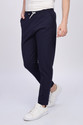 Duooble Solid Men Dark Blue Track Pants