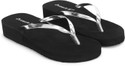DUOSOFT |Premium|Comfort|Trendy|Lightweight|Ortho|Heels|Stylish|Slippers for Women| Women Slippers (Black, Silver , 8)