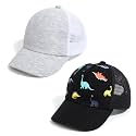 Duoyeree Toddler Baseball Hat, Dinosaur Mesh Adjustable for 0-8T Kids