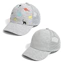 Duoyeree Toddler Baseball Hat, Dinosaur Mesh Adjustable for 0-8T Kids