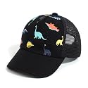 Duoyeree Toddler Baseball Hat, Dinosaur Mesh Adjustable for 0-8T Kids