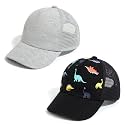 Duoyeree Toddler Baseball Hat, Dinosaur Mesh Adjustable for 0-8T Kids