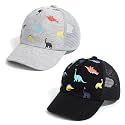 Duoyeree Toddler Baseball Hat, Dinosaur Mesh Adjustable for 0-8T Kids