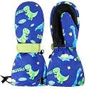 Duoyeree Toddler Winter Gloves, Waterproof Fleece Lined Ski Mittens 1-6Y