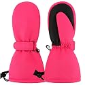 Duoyeree Toddler Winter Gloves, Waterproof Fleece Lined Ski Mittens 1-6Y