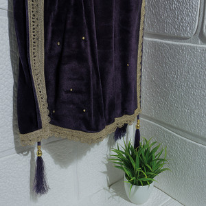 dupattaa velvet embroidered dark blue women dupatta