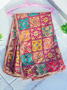 dupattaa velvet embroidered multicolor women dupatta