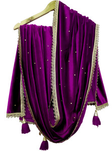 dupattaa velvet polka print women dupatta