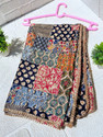 Dupattaa Polycotton Embroidered Pink, Gold, Yellow Women Dupatta