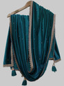 Dupattaa Velvet Polka Print Women Dupatta