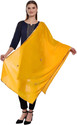 Dupattaa Velvet Self Design Yellow Women Dupatta