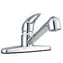 Dura Faucet DF-PK100-CP RV Pull-Out Kitchen Sink Faucet, Plastic (Chrome)