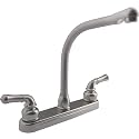 Dura Faucet DF-PK210C-SN RV Hi-Rise Kitchen Sink Faucet (Satin Nickel)
