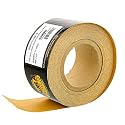 Dura-Gold Premium - 150 Grit Gold -Hook &amp; Loop Backing Longboard Continuous Sandpaper Roll, 2-3/4" Wide, 12 Yards Long - For Automotive &amp; Woodworking Air File Long Board Sanders, Hand Sanding Blocks