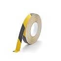 Durable DURALINE Floor Tape, Non-Slip Self-Adhesive, Yellow/Black, 1" x50ft