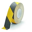 Durable DURALINE Floor Tape, Non-Slip Self-Adhesive, Yellow/Black, 2" x50ft