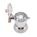 Durable Wooden Handle Coffee Maker for Cafeteria, Home (300ml)