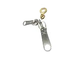 Durable Zip Runner for Bag Zip 3 Sizes No. (5, 8, 10) Each Size 3 Runners (Pack of 9) | Smooth Metal Slider for Bags, Purses, Jackets & Luggage | Zip Puller Replacement