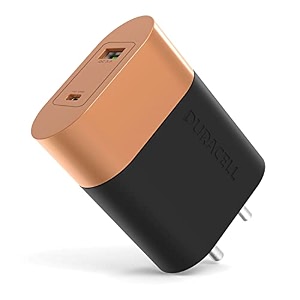 duracell 36 watts fast wall charger adapter type c power delivery amp qc 30 usb charger fast charging compatible with iphone ipad samsung galaxy note redmi mi oneplus oppo vivo smartphones