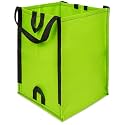 DURASACK Heavy Duty Home and Yard Bags 48-Gallon Reusable Self-Standing Lawn and Leaf Bags Garbage Can with Reinforced Handles, Lime Green, 3 Pack
