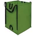 DURASACK Heavy Duty Home and Yard Bags 48-Gallon Reusable Self-Standing Lawn and Leaf Bags Garbage Can with Reinforced Handles, Moss Green, 3 Pack