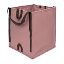 DURASACK Heavy Duty Home and Yard Bags 48-Gallon Reusable Self-Standing Lawn and Leaf Bags Garbage Can with Reinforced Handles, Mauve, 3 Pack
