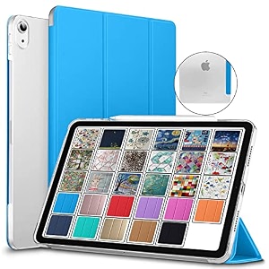durasafe cases for ipad pro 129 inch 2018 3rd generation  pro 129 3  mthn2hna mthu2hna mtel2hna mtem2hna slim lightweight protective pc dual angle stand cover - blue