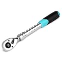DURATECH 1/2-Inch Extendable Ratchet, 90-Tooth Quick-release Ratchet Wrench
