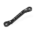 DURATECH 3/8" x 7/16" Double Box Reversible Ratcheting Wrench, SAE