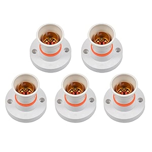 b22 dlite polycarbonate bulb holder  isi marked 2a220-240v durable amp glossy  pack of 5 white