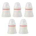 B22 Polycarbonate Pendant Bulb Holder, 2A/220-240V, Durable &amp; Heavy Duty – Pack of 5 (White)